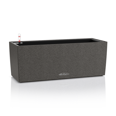 Donica Lechuza Balconera Stone 50 | 80 grafitowy czarny