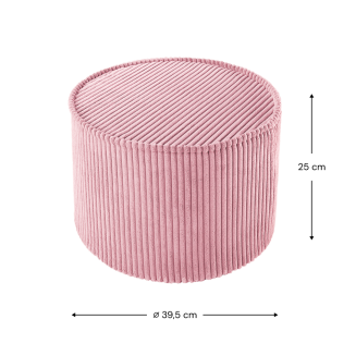 Pufa dziecięca Wigiwama Pouffe Pink Mousse - 3