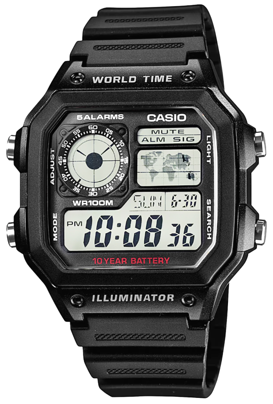 Zegarek Męski CASIO AE-1200WH-1AVDF + BOX