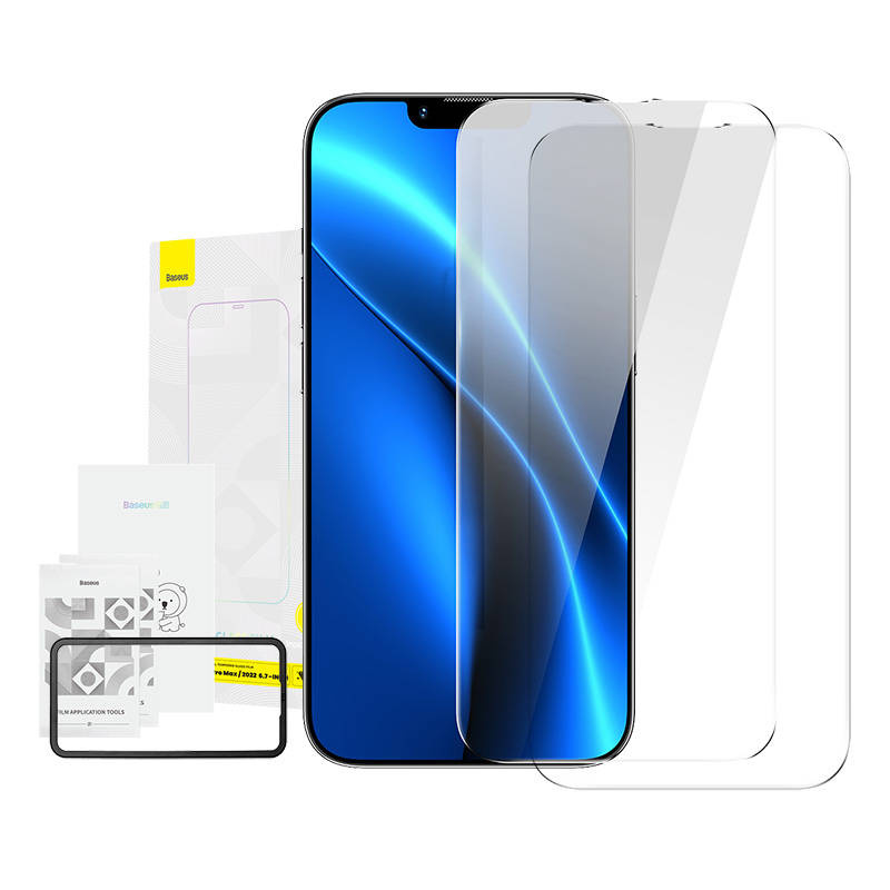 Szkło hartowane BASEUS Crystal 0.3mm iPhone 14 Plus (2szt)