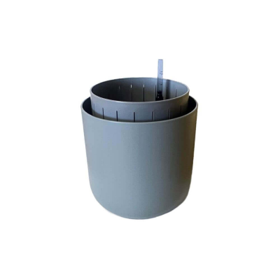 PLASTIA TOLITA AIR Donica samonawadniająca okrągła 19 cm szary