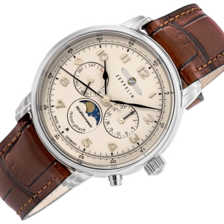 Zegarek Męski ZEPPELIN LZ121 Mediterranee Moonphase 9636-5 + BOX - 2