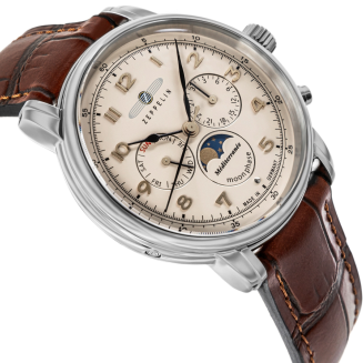 Zegarek Męski ZEPPELIN LZ121 Mediterranee Moonphase 9636-5 + BOX - 3