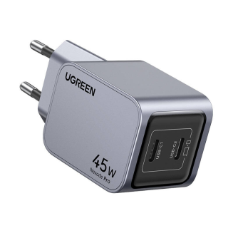 Ładowarka sieciowa UGREEN Nexode Pro 45W 2xUSB-C (szara) - 3