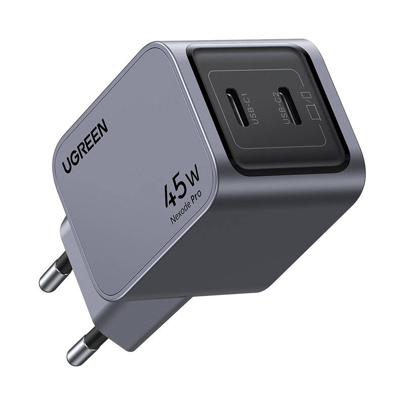  UGREEN Nexode Pro 45W 2xUSB-C Wall Charger (Gray)