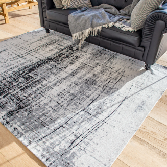 Okrągły dywan Louis de Poortere Mad Men Griff metro black&white - 4