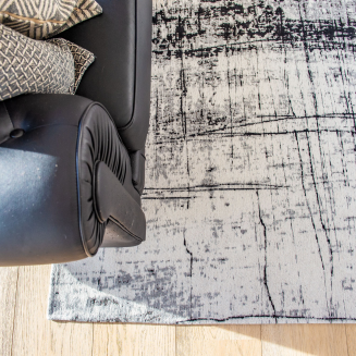 Okrągły dywan Louis de Poortere Mad Men Griff metro black&white - 12