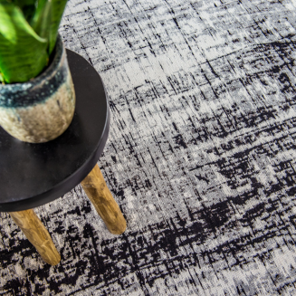 Okrągły dywan Louis de Poortere Mad Men Griff metro black&white - 7