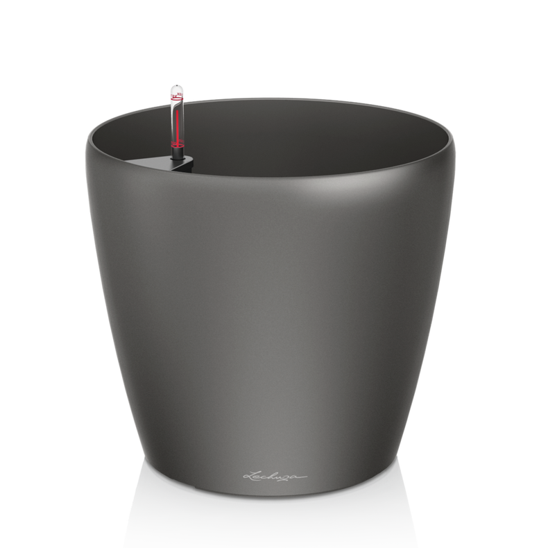  Lechuza Classico Premium 60 flowerpot | 70 anthracite metallic
