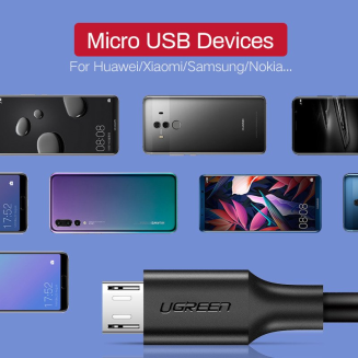 Kabel UGREEN US289 USB-A-micro USB 1.5m (biały) - 7