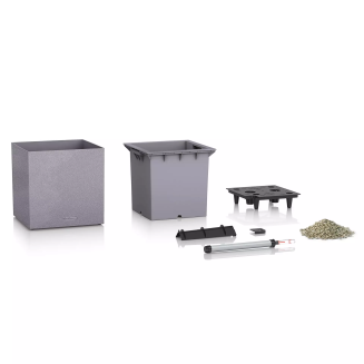 Lechuza Canto Stone flowerpot 40 cubes, graphite black - 2