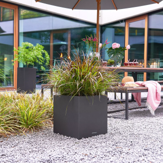 Lechuza Canto Stone flowerpot 40 cubes, graphite black - 8