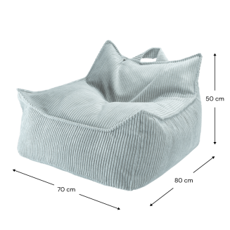 Fotel dziecięcy Wigiwama Beanbag Chair Peppermint Green | BESTSELLER - 2