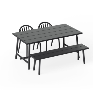 Ławka ogrodowa Fatboy Fred's Bench Anthracite 160x40x46 cm - 6