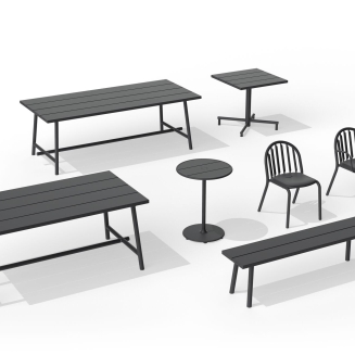 Ławka ogrodowa Fatboy Fred's Bench Anthracite 160x40x46 cm - 7