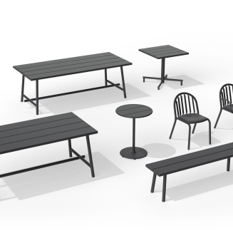 Ławka ogrodowa Fatboy Fred's Bench Anthracite 160x40x46 cm - 7