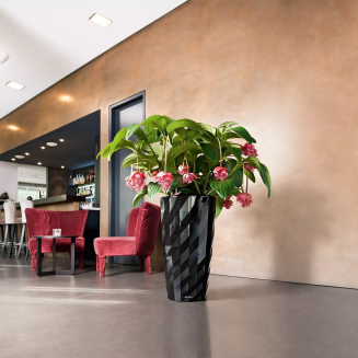 Lechuza Diamante Premium 40 flowerpot, black gloss - 5