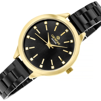 Zegarek Damski Giewont Sapphire Złoto Czarny GW2720-B4 - 3