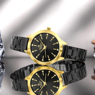 Zegarek Damski Giewont Sapphire Złoto Czarny GW2720-B4 - 7