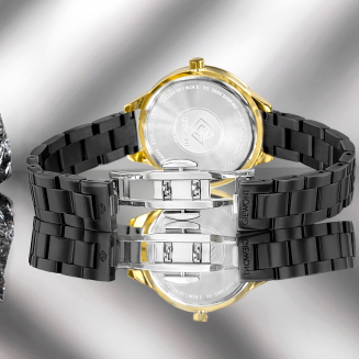 Zegarek Damski Giewont Sapphire Złoto Czarny GW2720-B4 - 8