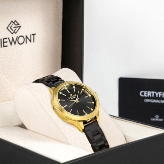 Zegarek Damski Giewont Sapphire Złoto Czarny GW2720-B4 - 9