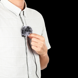 Mikrofon Jack Puluz krawatowy z klipsem PU425 1,5m USB-C - 4