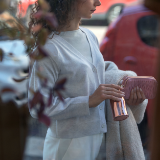 Butelka termiczna Casa Bugatti B BOTTLES Silver Brushed 350 ml - 5