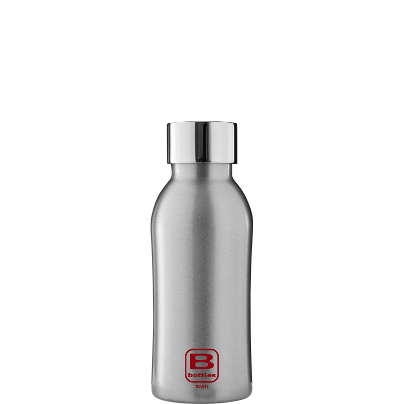 Butelka termiczna Casa Bugatti B BOTTLES Silver Brushed 350 ml