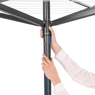 Obrotowa suszarka ogrodowa Brabantia Topspinner 50 m antracytowa - 2
