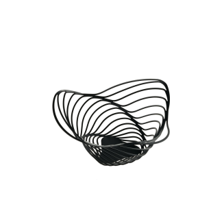 Patera na owoce Alessi Trinity czarna 26x12 cm - 3