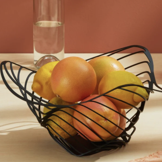 Patera na owoce Alessi Trinity czarna 26x12 cm - 6