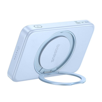 Powerbank BASEUS PicoGo Qi2 5000mAh 20W ze stojakiem (niebieski) - 2