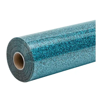 Folia termotransferowa HTVRONT Glitter 30.5cm x 90cm (niebieska)
