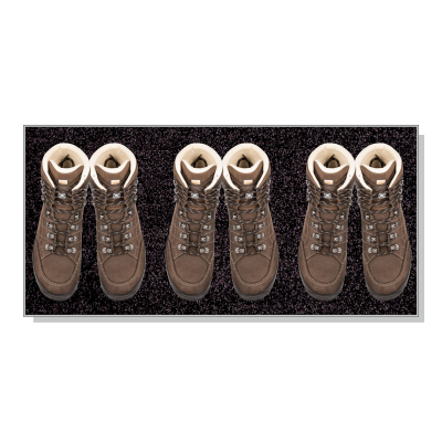 Podkładka na buty Keilbach Perfetto 77x37 cm czarna