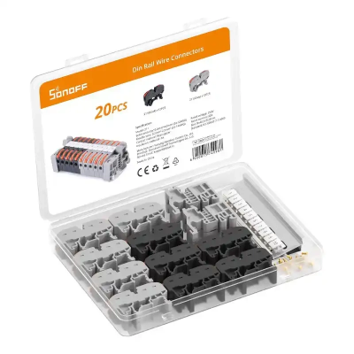  Set of quick connectors for DIN rail SONOFF 211 20 pcs.