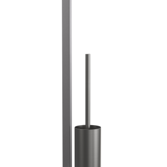  Zack Linea Graphite Toilet Paper and Brush Stand - 2