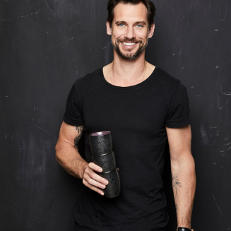 Bitz Black Deep blue mug with handle, 300 ml - 3