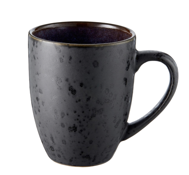 Bitz Black Deep blue mug with handle, 300 ml