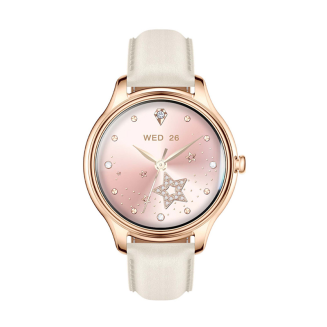 Smart Watch COLMI L28 (Złoty + złoty skórzany pasek) - 3