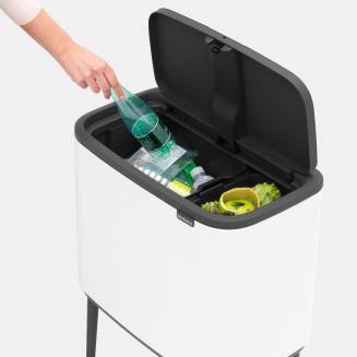 Brabantia Bo Touch Bin 23+11l white - 8