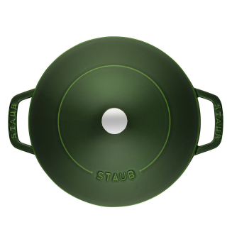 Głęboka patelnia do duszenia z pokrywą Staub Chistera 24 cm basil green - 5
