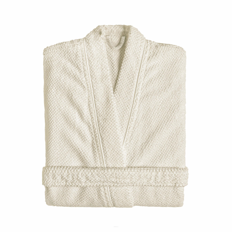 Szlafrok kimono Graccioza Bee Waffle Natural