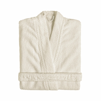 Graccioza Bee Waffle Natural L kimono bathrobe