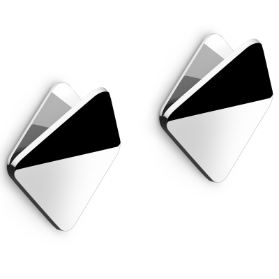  Set of 2 Zack Olfo gloss towel racks