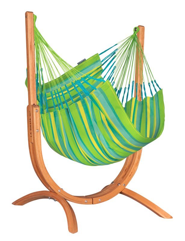 Fotel hamakowy ze stojakiem La Siesta Udine Outdoor Lime Comfort