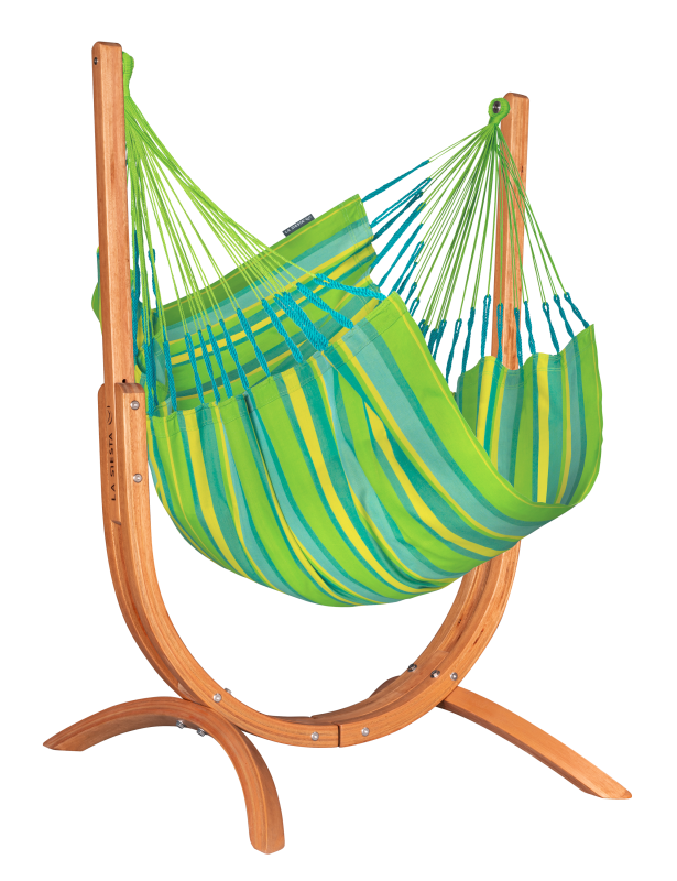 Fotel hamakowy ze stojakiem La Siesta Udine Outdoor Lime Comfort