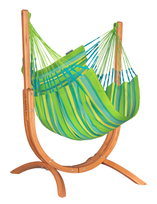 Fotel hamakowy ze stojakiem La Siesta Udine Outdoor Lime Comfort