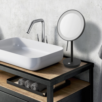 Lusterko powiększające z podświetleniem LED Zack Alona 5x czarne - 3