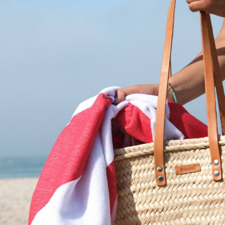 Ręcznik plażowy Bricini Sunset Red 90x180 cm - 4