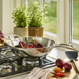 Wok stalowy Scanpan STS 32 cm - 4